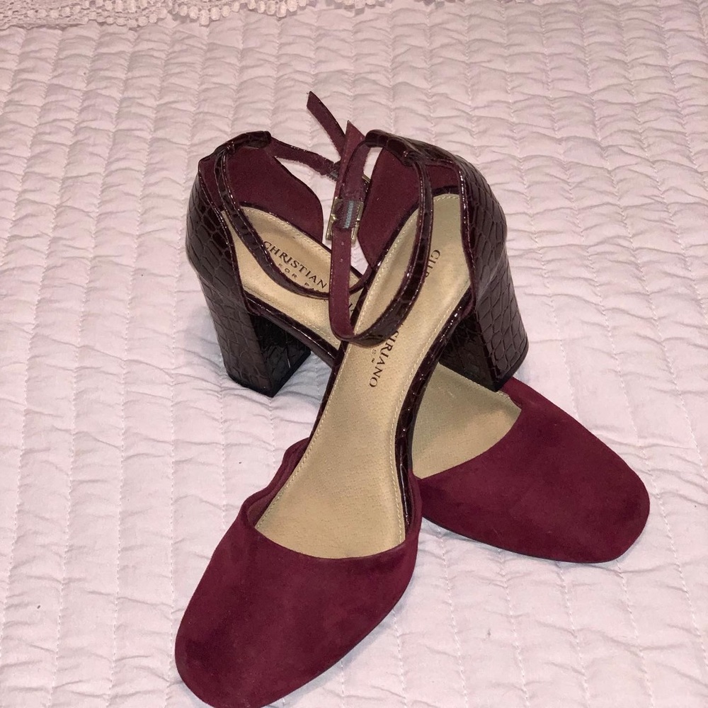 🍉 Christian Siriano purple/mauve heels!